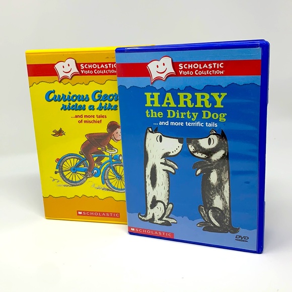 Scholastic Curious George & Harry the Dirty Dog DVD & More… - Picture 2 of 7
